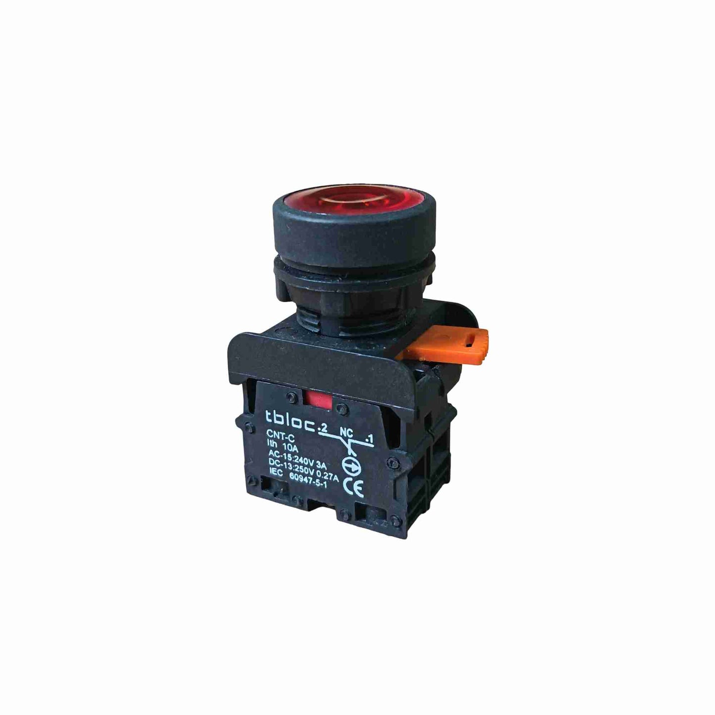 PULSADOR INTERRUPTOR ROJO TBLOC 250V