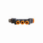 RACOR DISTRIBUIDOR ROSCA 1/4 MANGUERA 10MM Y 6MM