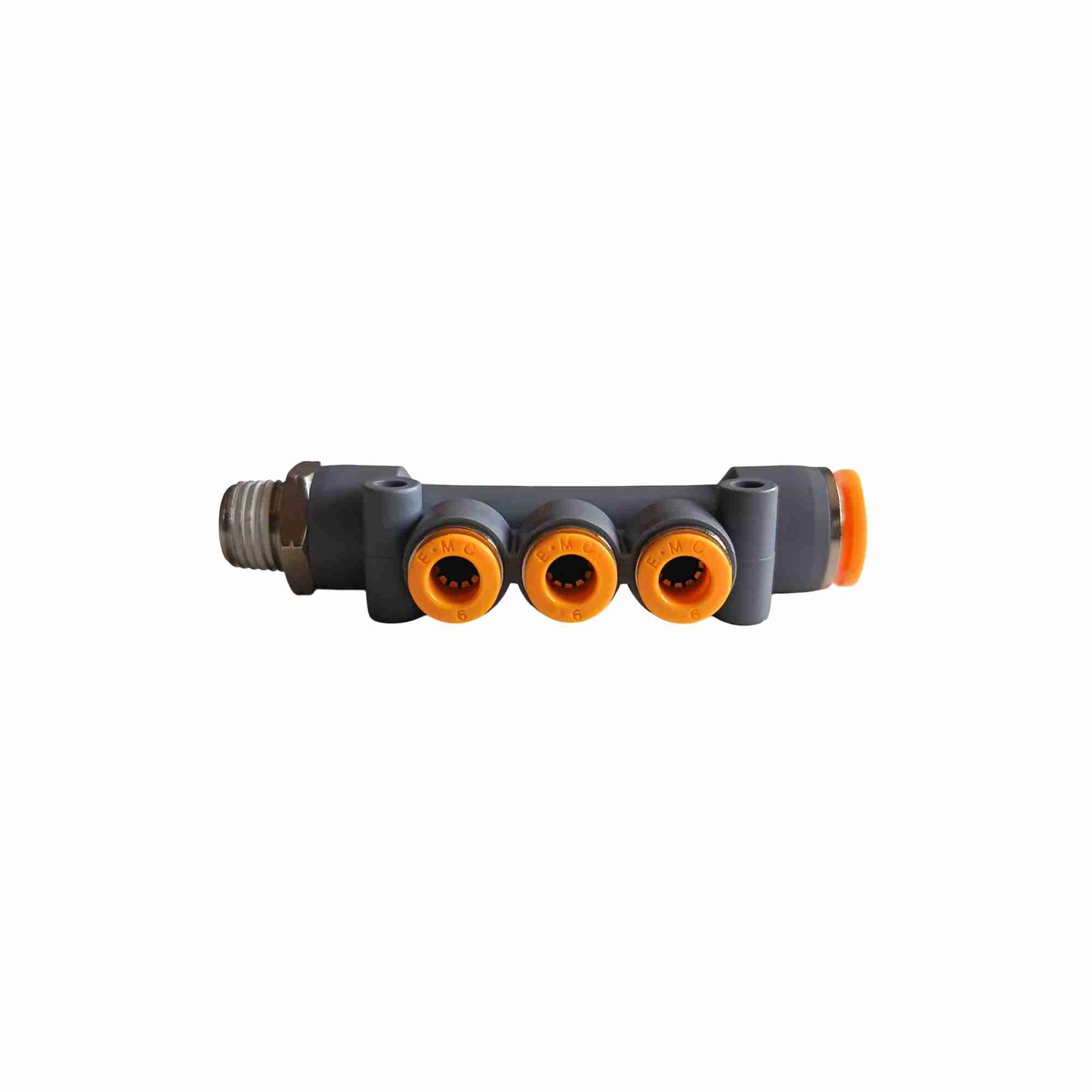 RACOR DISTRIBUIDOR ROSCA 1/4 MANGUERA 8MM Y 4MM