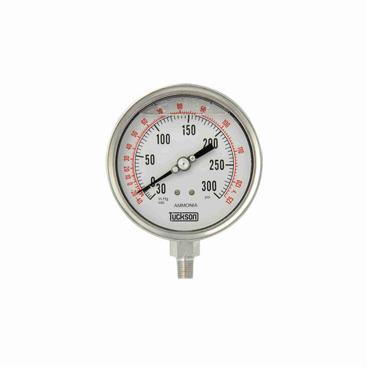 MANOMETRO CARATULA DE 2.5 PULGADAS PARA AMONIACO RANGO DE 0 A 300 PSI Y DE -70 A 50 C