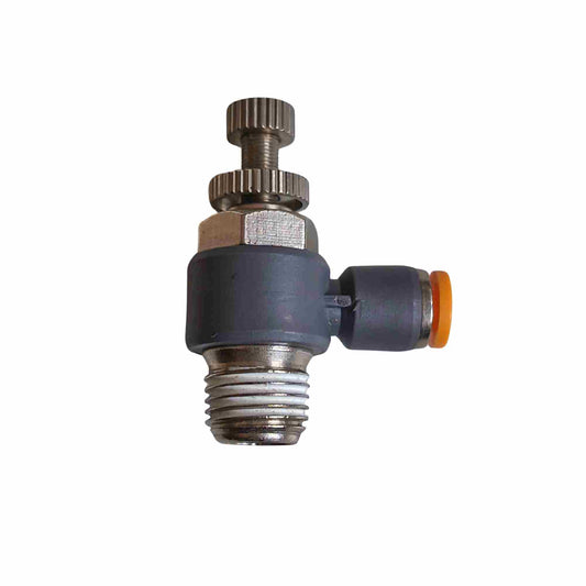 REGULADOR DE CAUDAL ROSCA DE 1/4 PARA MANGUERA 06MM EMC