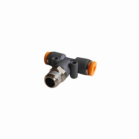 RACOR TIPO T ROSCA 1/4 PARA MANGUERA 4MM EMC