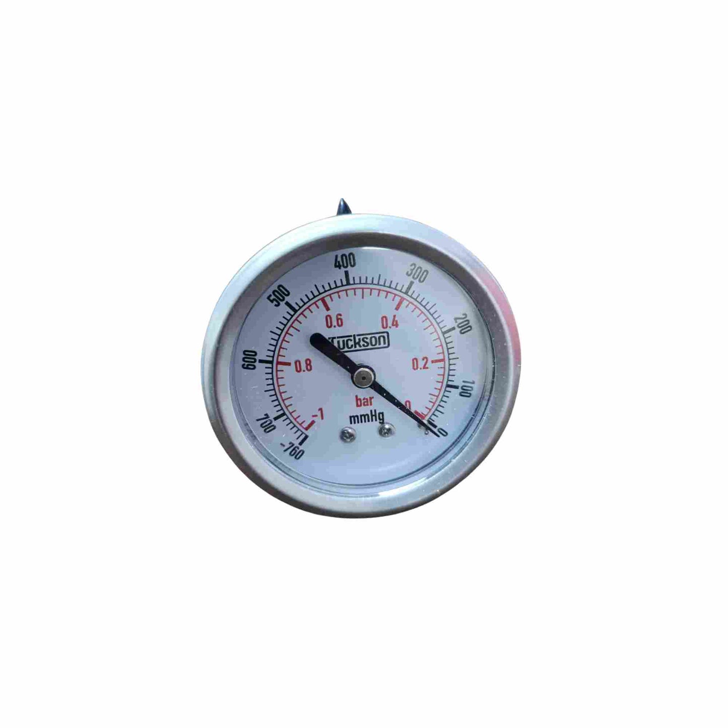 VACUOMETRO CARATULA DE 6 PULGADAS RANGO DE -30 A 0 Y -1 A 0 Y 0 A 200 PSI 14 BAR ROSCA INFERIOR VERTICAL DE 1/2 NPT FULL ACERO INOX NOTA (1 UNIDAD EMPAÑADA)