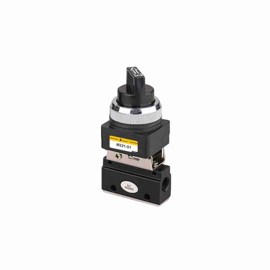 VALVULA NEUMATICA TIPO SELECTOR 3/2 ROSCA 1/4 NPT EMC