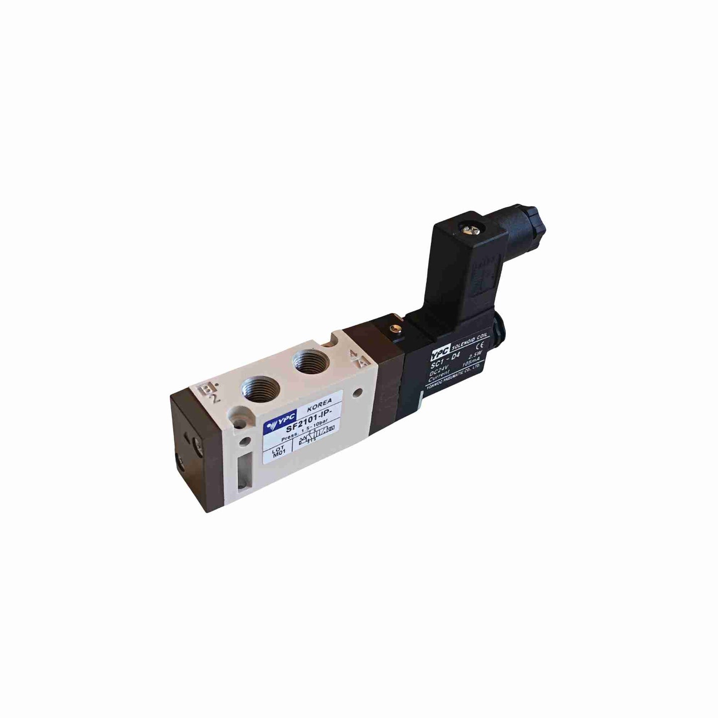 ELECTROVALVULA 3-2 ROSCA DE 1-8 MONO ESTABLE COMPACTA YPC