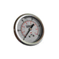 MANOMETRO CARTULA DE 2.5 PULGADAS RANGO DE 0 A 100 PSI 7 BAR ROSCA POSTERIOR HORIZONTAL DE 1/4 NPT FULL ACERO INOX C/GLICERINA