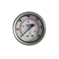 MANOMETRO CARTULA DE 2.5 PULGADAS RANGO DE 0 A 3000 PSI 200 BAR ROSCA POSTERIOR HORIZONTAL DE 1/4 NPT FULL ACERO INOX