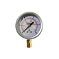 MANOMETRO CARATULA DE 2.5 PULGADAS RANGO DE 0 A 1 BAR ROSCA INFERIOR VERTICAL DE 1/4 NPT FULL ACERO INOX