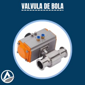 VALVULA DE BOLA DE ABRAZADERA NEUMATICA SANITARIA CON SERTIFICACION ISO